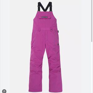 Burton Kids Overalls in Bright Pink